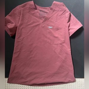 Maroon Technical Figs Top Size S